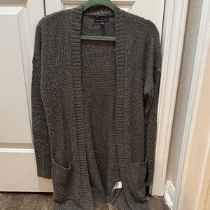 American Eagle Outfitters Charcoal Knit Cardigan